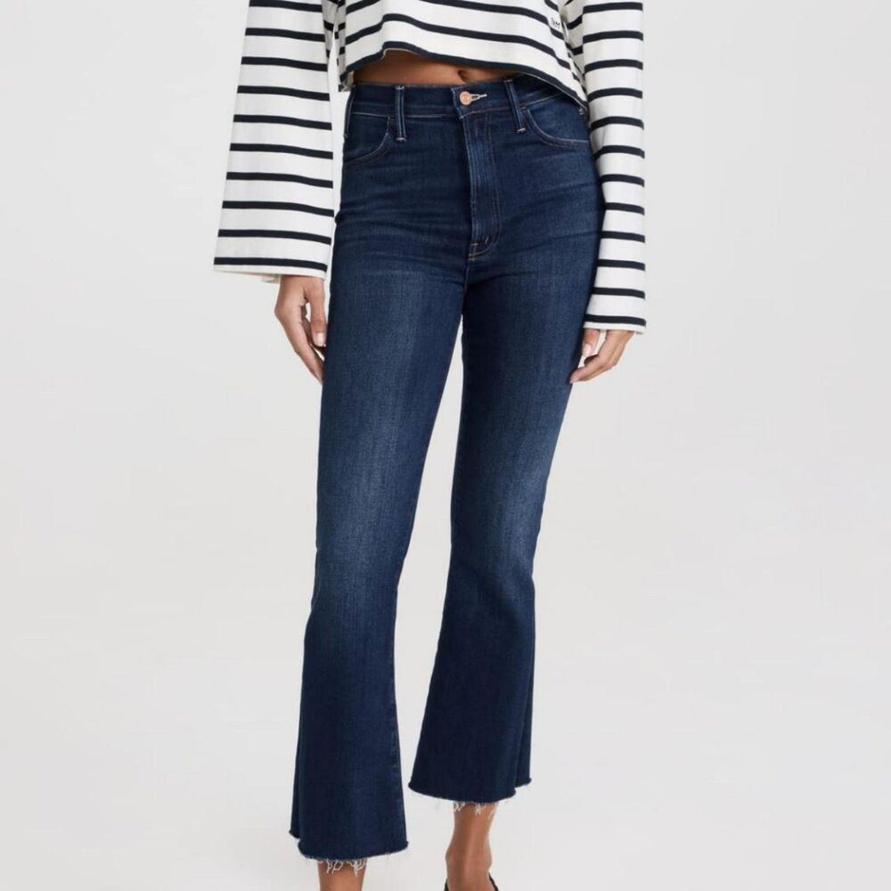 MOTHER Dark Wash Skinny Flare Jeans
